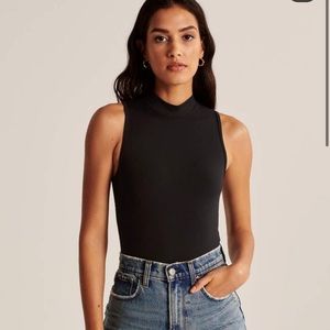 A&F sleeveless turtleneck bodysuit